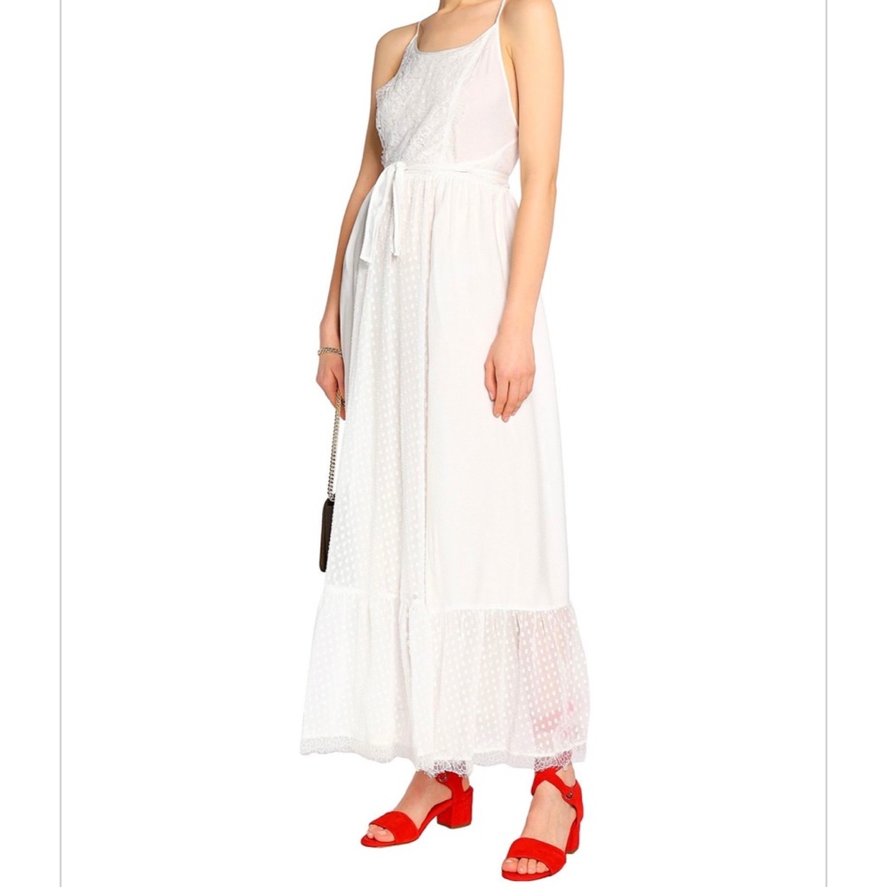 Claudie Pierlot White Lace Maxi Dress (size 36)